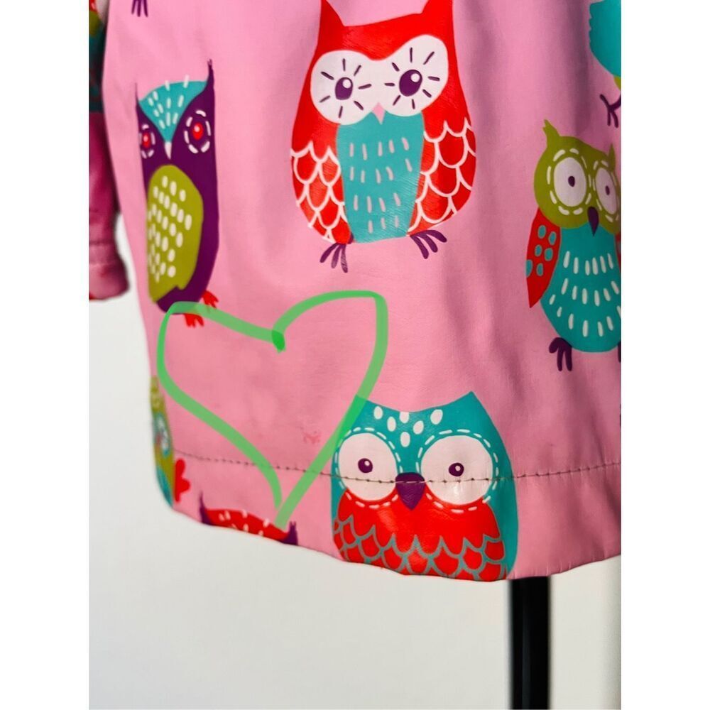 Hatley Toddler Girls 2 Owl Print Hooded Raincoat AS IS - Picture 11 of 13